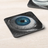 Blue Eyeball Getränkeuntersetzer (Linke Seite)