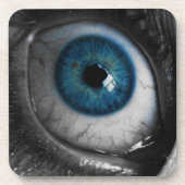 Blue Eyeball Getränkeuntersetzer (Vorderseite)