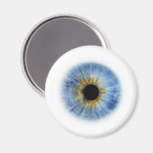 Blue Eyeball Magnet (Vorderseite/Rückseite)