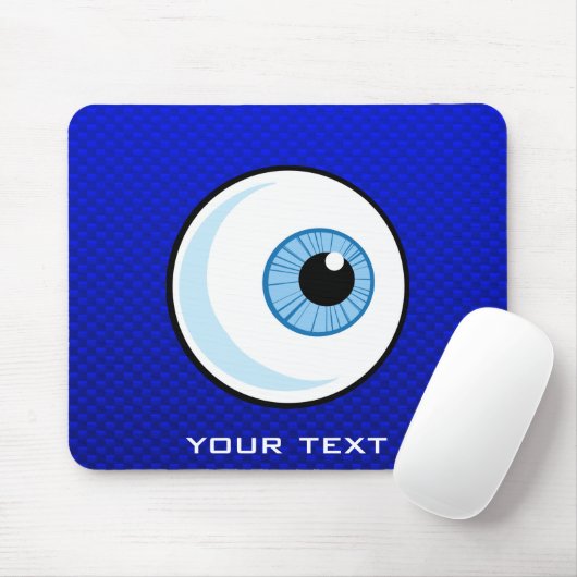 Blue Eyeball Mousepad (Mit Mouse)
