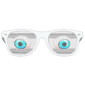 Blue Eyeball Partybrille (Vorderseite)