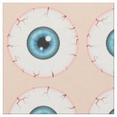 Blue Eyeball Pattern Halloween Bloodshot Eyeball Stoff (Nahaufnahme)
