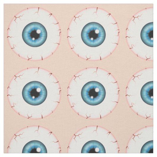 Blue Eyeball Pattern Halloween Bloodshot Eyeball Stoff (Muster)