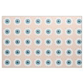 Blue Eyeball Pattern Halloween Bloodshot Eyeball Stoff (Fat Quarter (45,7 x 55,9 cm))