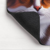 Blue Eyed Cat in the4 Forest Mousepad (Ecke)