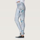 Blue Eyed Fluffy Cat Leggings (Links)