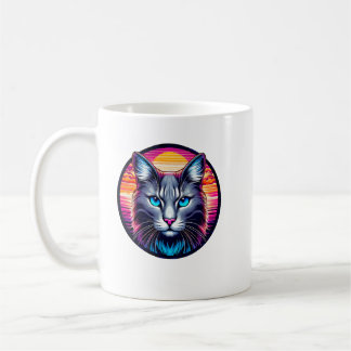 Blue-Eyed Sunrise Cat Coffee Mug Kaffeetasse