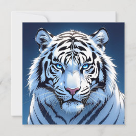 Blue eyed White Tiger Karte
