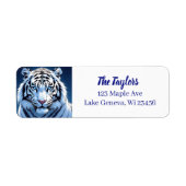 Blue eyed White Tiger Personalized (Vorne)