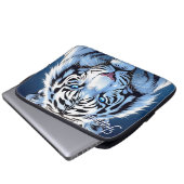 Blue eyed White Tiger Personalized Laptopschutzhülle (Vorne Knopf)