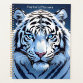 Blue eyed White Tiger Personalized Planer (Vorderseite)