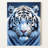 Blue eyed White Tiger Personalized Planer (Rückseite)