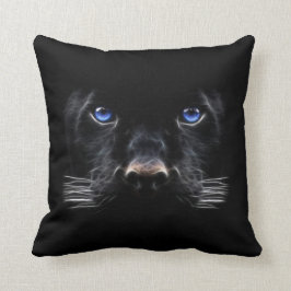 Blue Eyes Black Panther Kissen