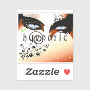 Blue Eyes Fashion Make Up Aufkleber