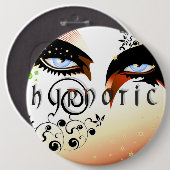 Blue Eyes Fashion Make Up Button (Vorne & Hinten)