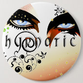 Blue Eyes Fashion Make Up Button (Vorderseite)