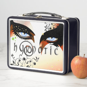 Blue Eyes Fashion Make Up Metall Brotdose