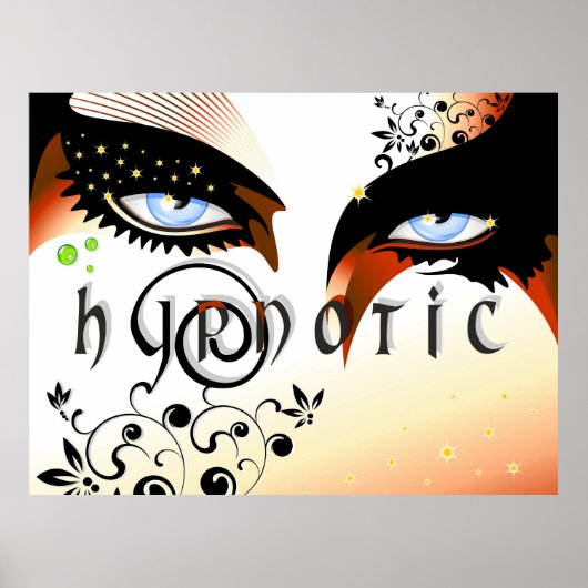 Blue Eyes Fashion Make Up Poster (Vorne)