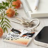 Blue Eyes Fashion Make Up Schlüsselanhänger (Vorderseite rechts)