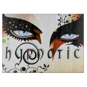 Blue Eyes Fashion Make Up Schneidebrett