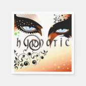 Blue Eyes Fashion Make Up Serviette (Vorderseite)