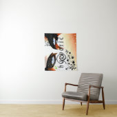 Blue Eyes Fashion Make Up Wandteppich (Beispiel)