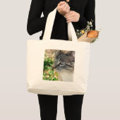 Blue Eyes Kitty Jumbo Stoffbeutel (Vorderseite (Produkt))