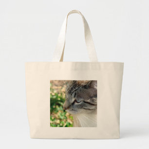 Blue Eyes Kitty Jumbo Stoffbeutel