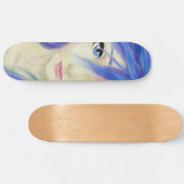 Blue Eyes Message Skateboard (Horizontal)