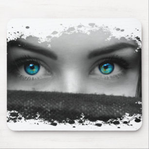Blue eyes mousepad