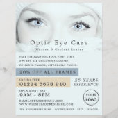 Blue Eyes, Optician, Technical Practitioner Flyer (Vorne)