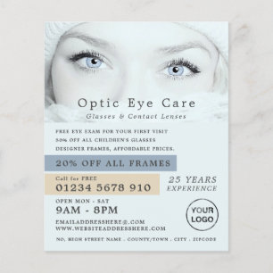 Blue Eyes, Optician, Technical Practitioner Flyer
