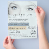 Blue Eyes, Optician, Technical Practitioner Flyer (Hand)