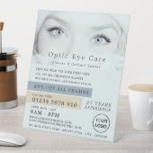 Blue Eyes, Optician, Technical Practitioner Sockelschild (In Situ)