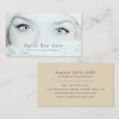 Blue Eyes, Optician, Technical Practitioner Visitenkarte (Vorne/Hinten)