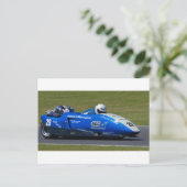 Blue F2 Sidecar Postkarte (Stehend Vorderseite)
