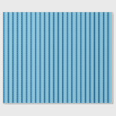 blue faded stripes with dots geschenkpapier (Flach)