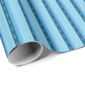 blue faded stripes with dots geschenkpapier (Rolleneckpunkt)