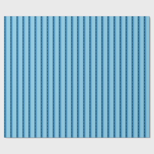 blue faded stripes with dots geschenkpapier (Saum)