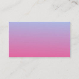 Blue Fades to Pink Business Card Visitenkarte