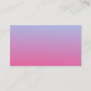 Blue Fades to Pink Business Card Visitenkarte