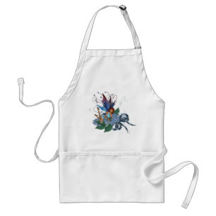 Blue Fae on Blue Flowers Design 1 Schürze