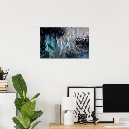 Blue Fairies Poster (Heimbüro)