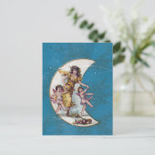 Blue Fairy Book Back Cover Postkarte (Stehend Vorderseite)