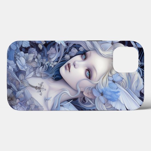 Blue Fairy Fantasy Art Case-Mate iPhone Hülle (Rückseite (Horizontal))