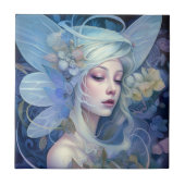 Blue Fairy Fantasy Art Fliese (Vorderseite)