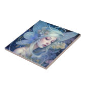 Blue Fairy Fantasy Art Fliese (Seite)