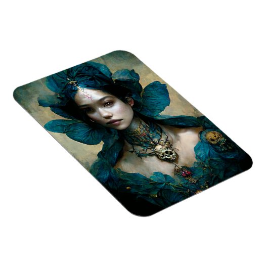 Blue Fairy Fantasy Art Magnet (Rechte Seite)