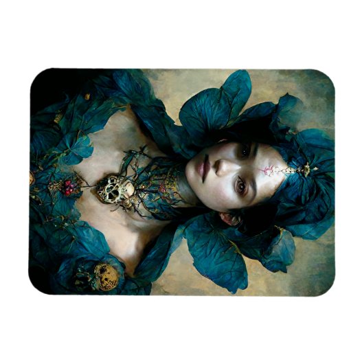 Blue Fairy Fantasy Art Magnet (Horizontal)