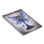 Blue Fairy Fantasy Art Notebook Notizblock (Rechte Seite)